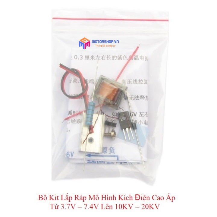 MTS Bộ Kit Lắp Ráp Mô Hình Kích Điện Cao Áp Từ 3.7V-7.4V Lên 10KV-20KV