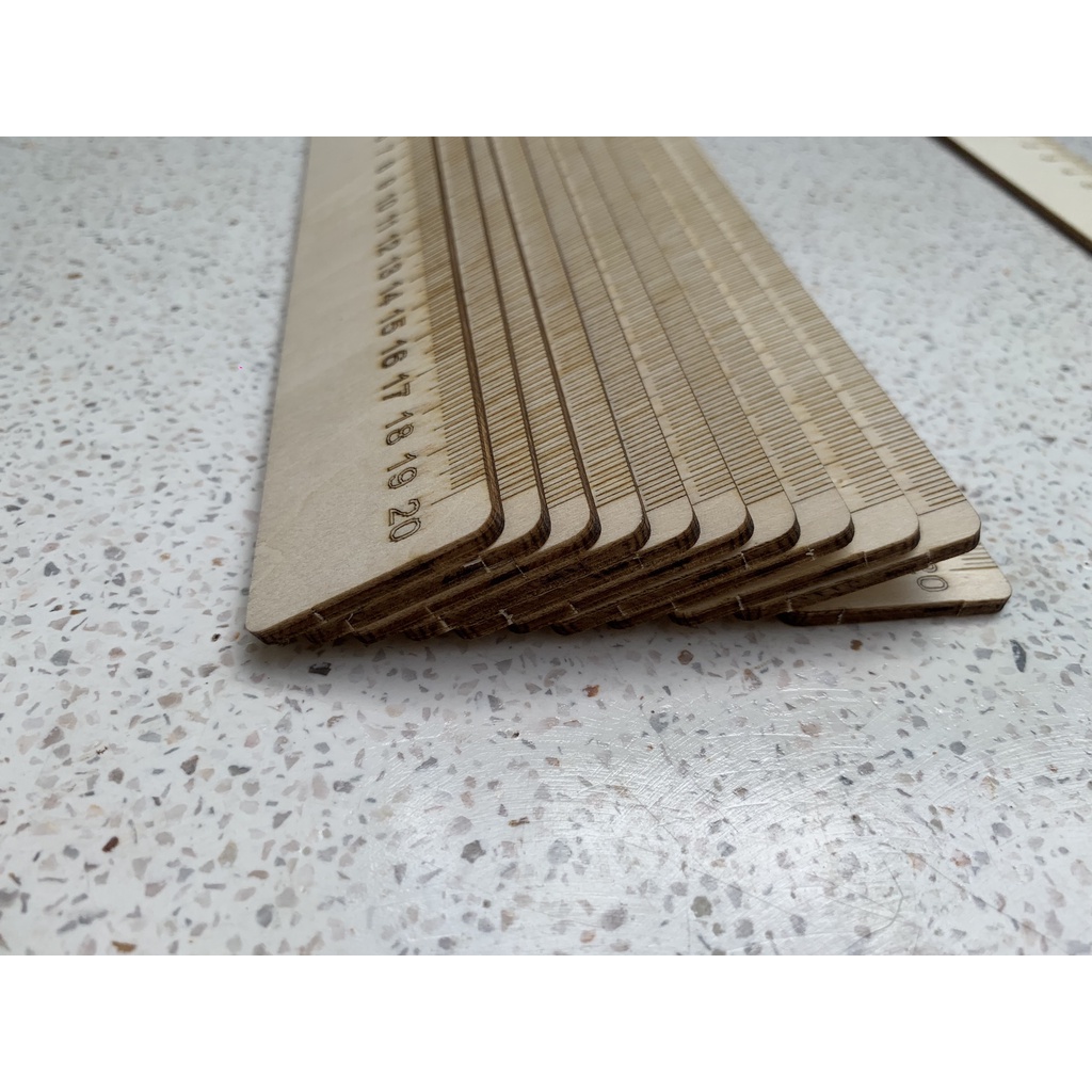Thước Kẻ Con Giáp 20cm Chất Liệu Gỗ Thân Thiện Với Môi Trường