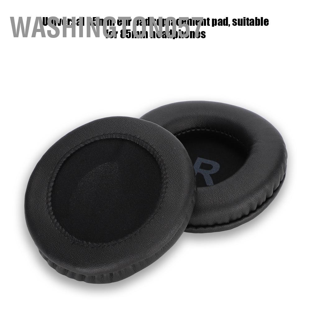 Washington057 Universal Earphone Ear Pads Cotton Cushion With LR Mark Black for 85mm Headphones