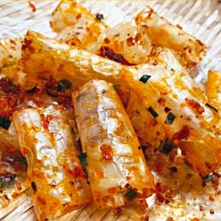 Đồ ăn vặt 400g bánh tráng cuộn tôm hành tây ninh ăn là mê