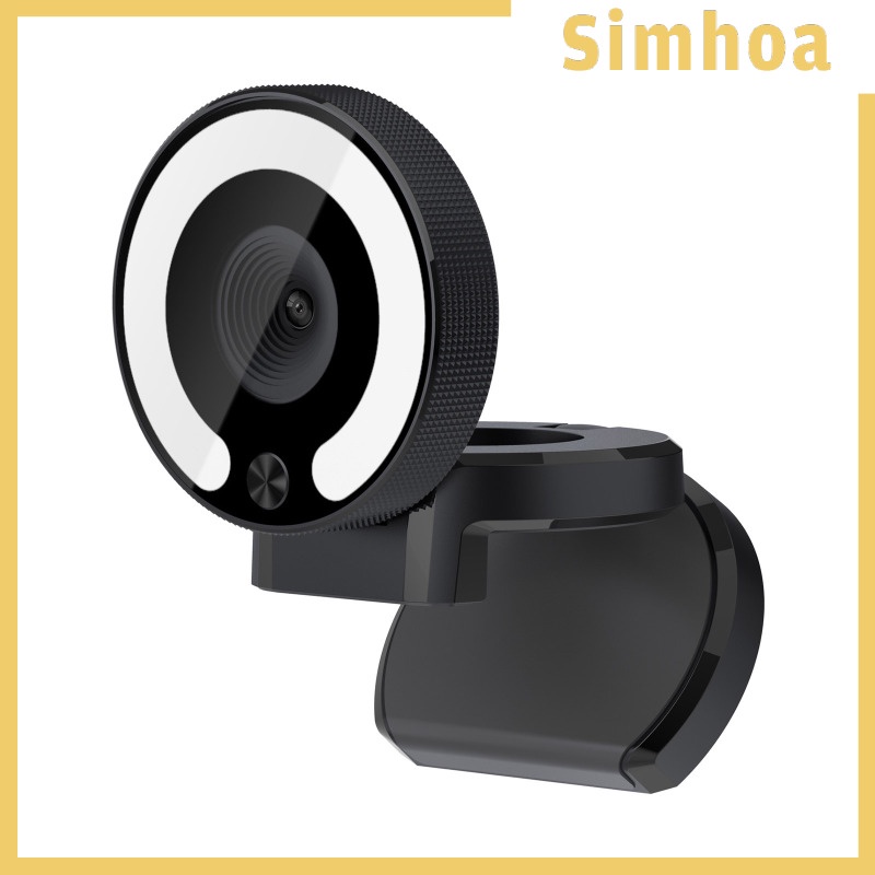 [SIMHOA] 1080P Webcam with Light Face Cam for Laptop Desktop Streaming Gaming
