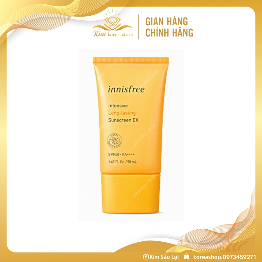 Kem chống nắng lâu trôi Innisfree Intensive sunscreen long lasting mẫu mới nhất