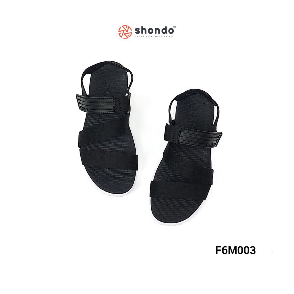 SHAT - Giày Sandal Quai Chéo Shat F6M003 Đen đế trắng