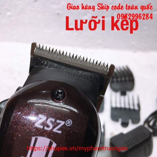 Tông đơ lưỡi kép ZSZ F32 pin sạc chuyên nghiệp