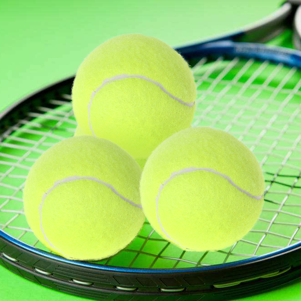 Banh Tennis Bọc Vải Nỉ Màu Vàng