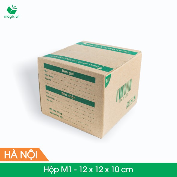 M1 - 12x12x10 cm - 20 Thùng carton hộp carton