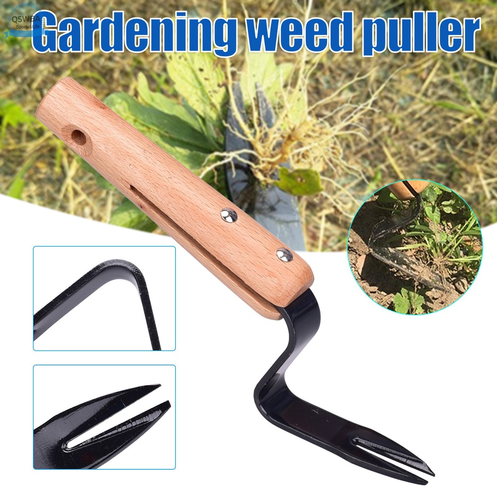 Dụng cụ nhổ cỏ cầm tay bằng cacbon + thép + gỗ tiện dụng cho sân vườn