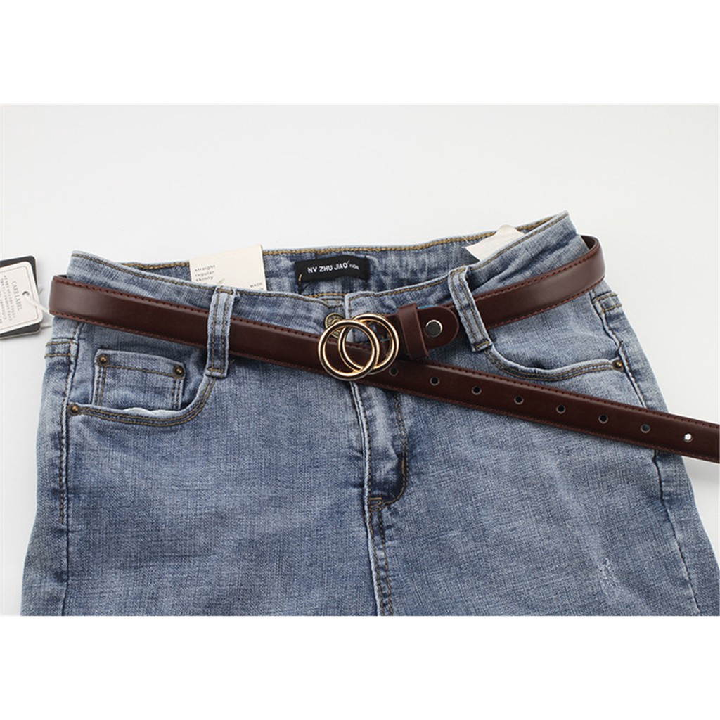 Thắt Lưng Nữ Khung Hình Tròn 13543 Phong Cách Hàn Quốc