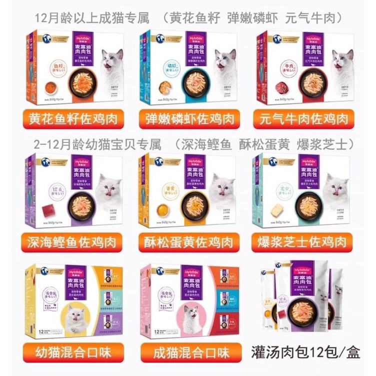 Pate gói Myfoodie gà xé 70g