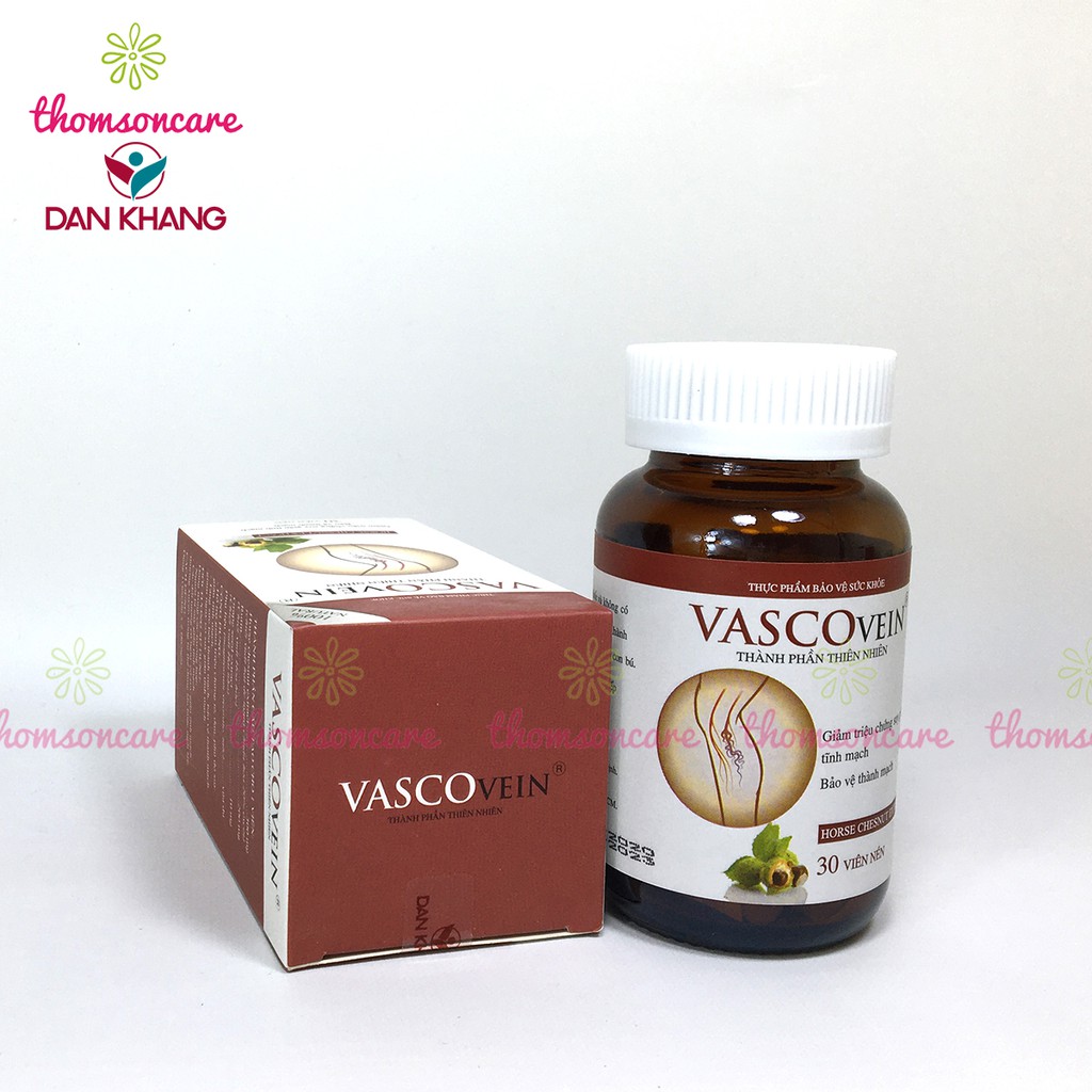 Vascovein - Viên uống và Kem bôi giảm suy giãn tĩnh mạch từ thảo dược, phù chân