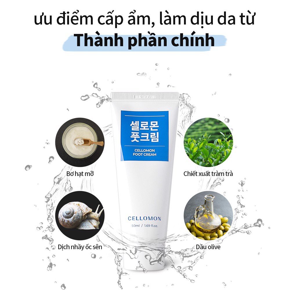 Kem Dưỡng Da Chân Cellomon Foot Cream 50ml GomiStore | BigBuy360 - bigbuy360.vn