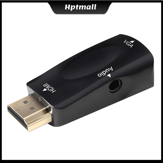 Đầu Chuyển Đổi NTO 1080P HDMI Sang VGA + Đầu Cắm Âm Thanh 3.5Mm full HD Cho PC Laptop