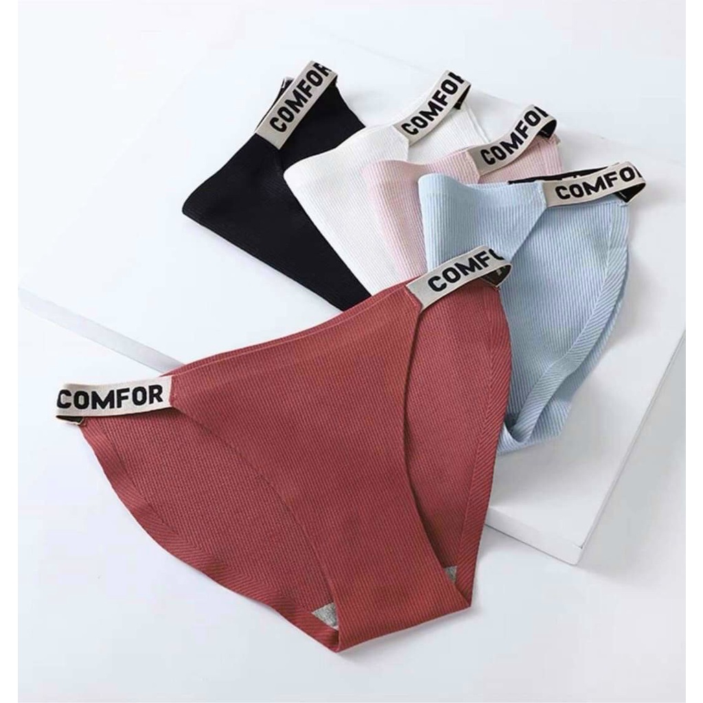 Quần Lót Nữ Sexy Thun Lạnh Trơn Đúc Su Không Đường May Dây Chữ Mềm Mại Co Giãn