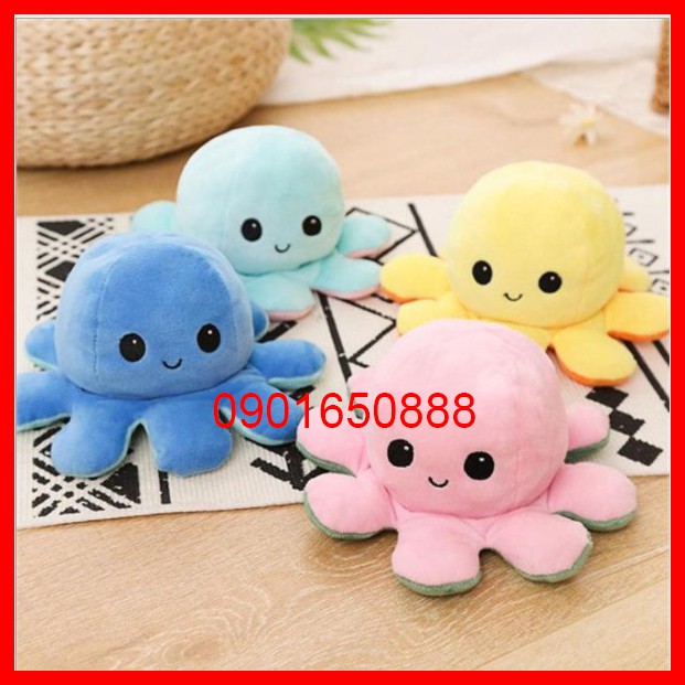 Bạch Tuộc Cảm Xúc , Bạch Tuộc 2 Mặt Cute, Bạch Tuột Cảm Xúc Bông Hàn Quốc Siêu Mịn.