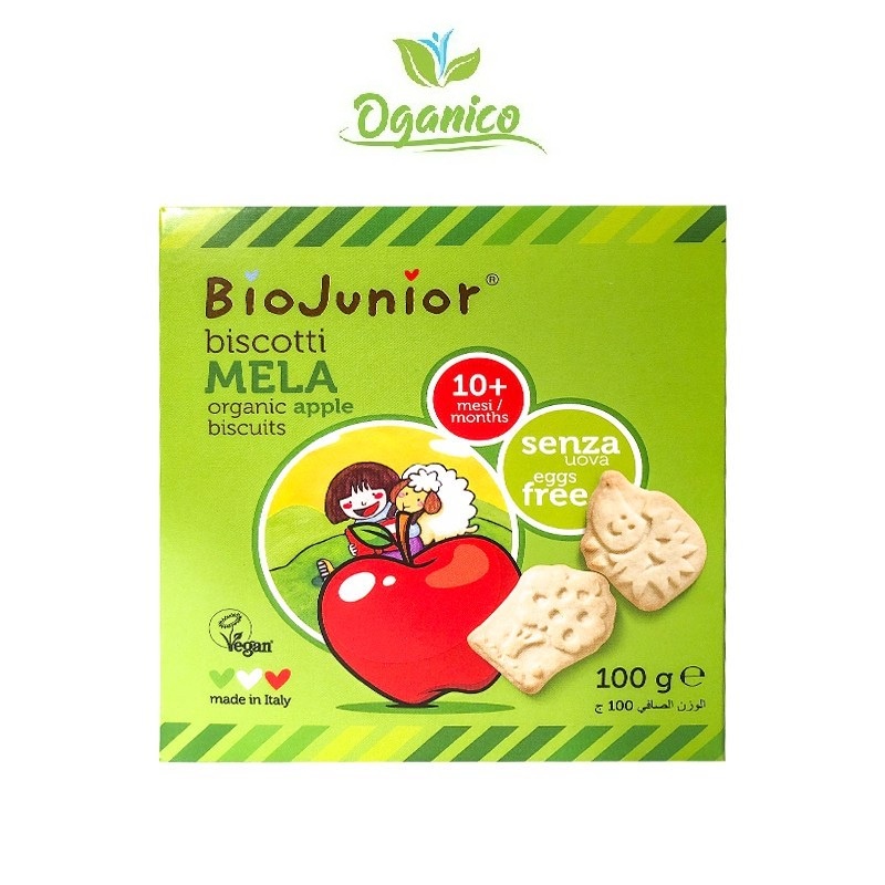 Bánh ăn dặm hữu cơ cho bé vị táo Bio Junior 100g (Từ 10 tháng tuổi) #1