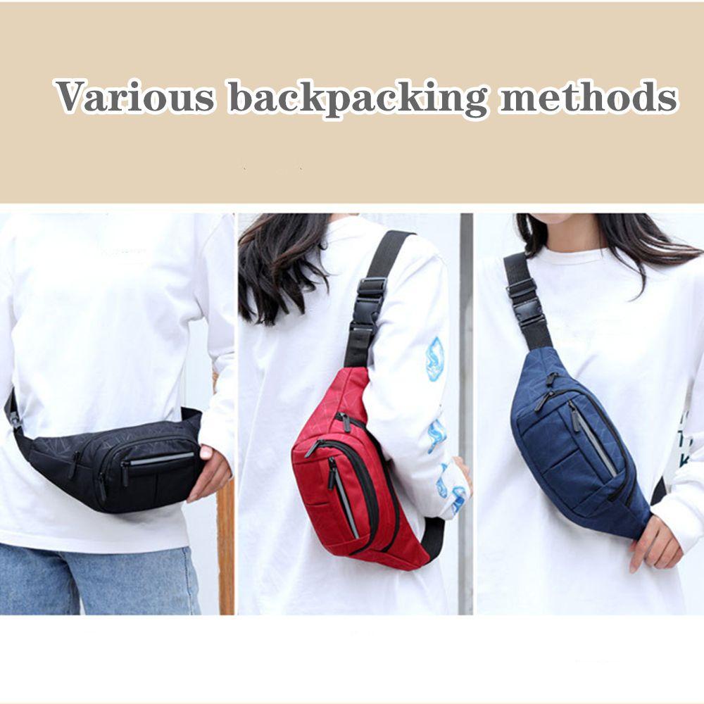 LANSEL Túi Đeo Hông Vải Canvas Hình Quả Chuối Phong Cách Hip Hop Cỡ Lớn Thời Trang Cho Nam Và Nữ