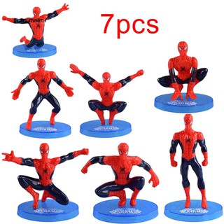 Bộ 7 mô hình Spider Man đồ chơi độc đáo