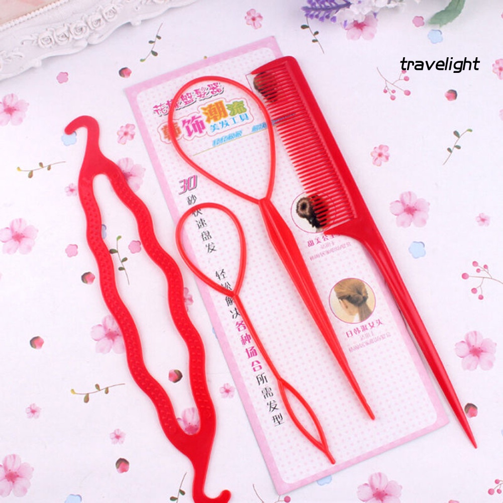 Set 4 dụng cụ tạo kiểu tóc đuôi ngựa tiện lợi