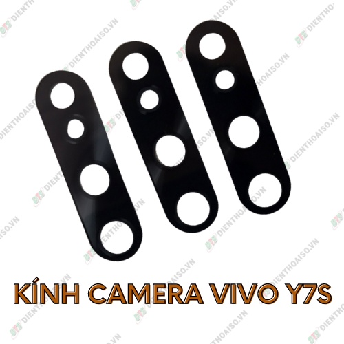 Mặt kính camera vivo y7s có sẵn keo dán