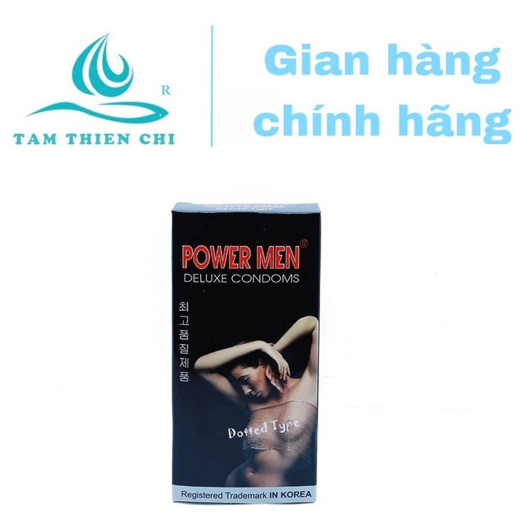 Bao cao su POWERMEN DOTTED bi chấm hộp 12 chiếc