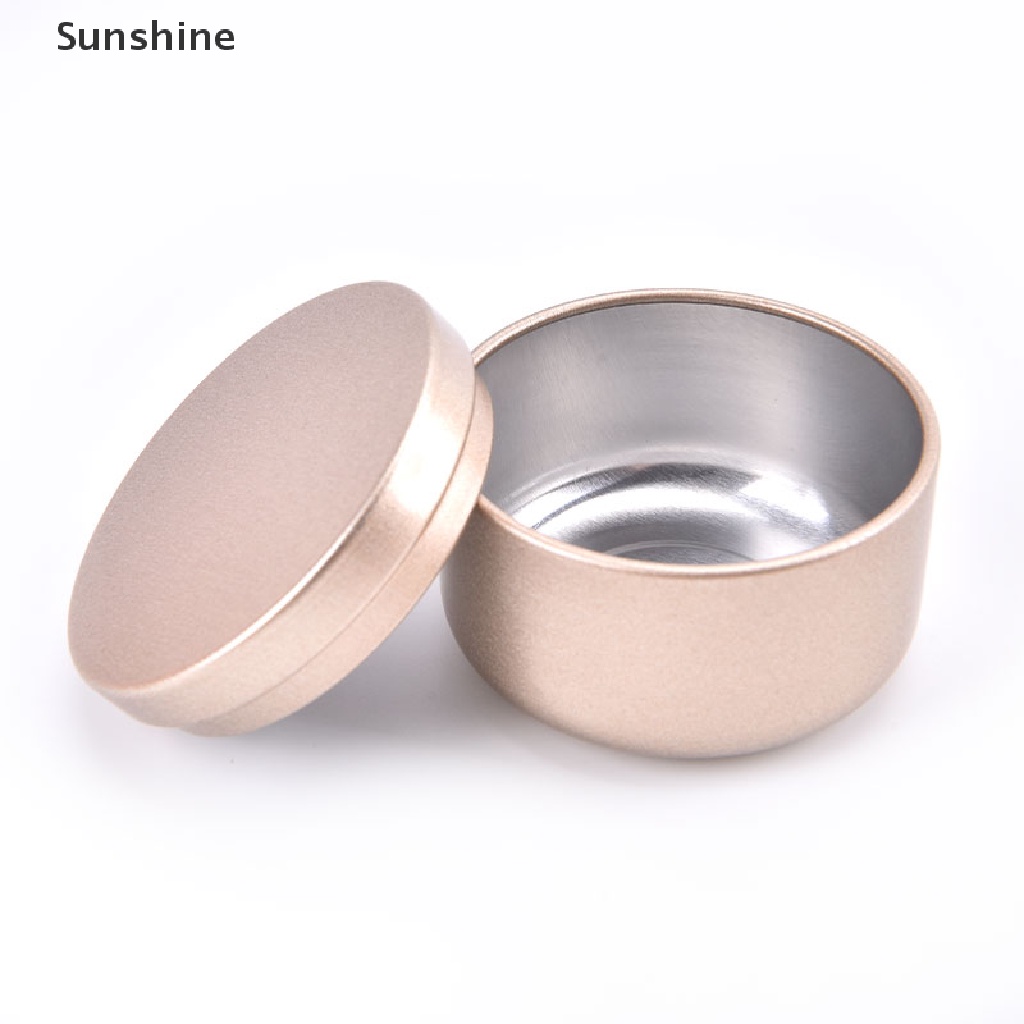 Hộp Thiếc Nhôm Tròn Đựng Nến Tiện Dụng Khi Đi Du Lịch