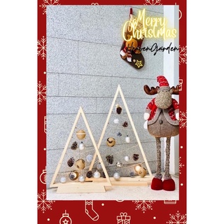 cây thông gỗ trang trí giáng sinh ( decor noel mini)