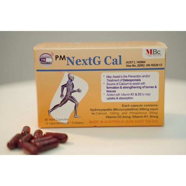 Viên Uống Bổ Sung Calci NextG Cal Hộp 60 Viên