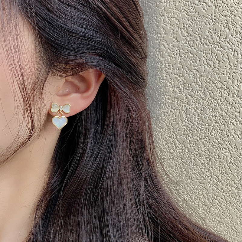 Bông Tai Mạ Bạc 925 Hình Nơ Xinh Xắn Theo Phong Cách 2022 Dành Cho Nữ