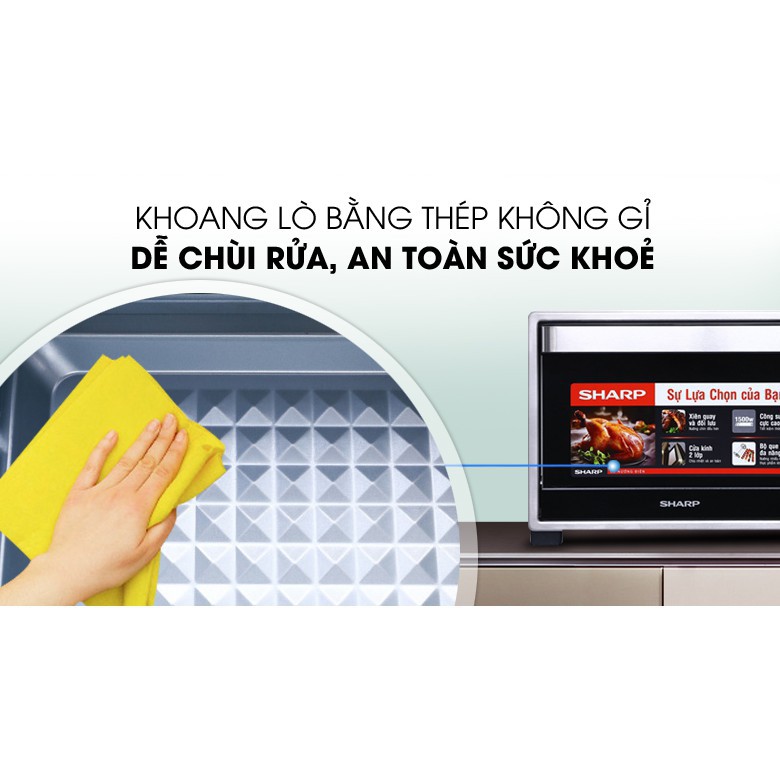 Lò nướng Sharp (Nhật Bản) EO-A323RCSV-ST 32 lít (Bảo hành 12 tháng)