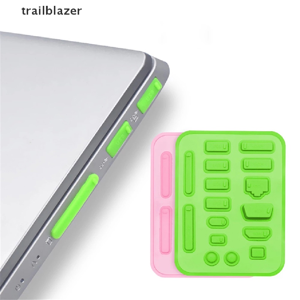 trailblazer 16pcs/set Laptop Dust Plug Set USB HDMI Port VGA Rubber Protective Cover UIO