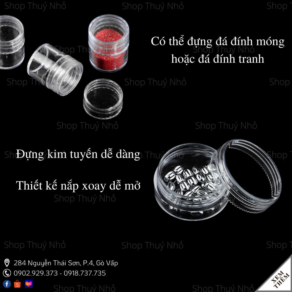 Khay mica cứng cáp cao cấp 26 ô đựng đá, charm đính móng tay hoặc đá đính tranh dụng cụ móng tay chuyên nghiệp nail