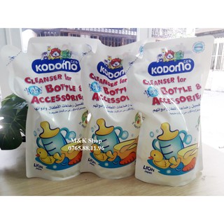 [Date 2025] Combo 3 túi nước rửa bình sữa Kodomo Thái Lan