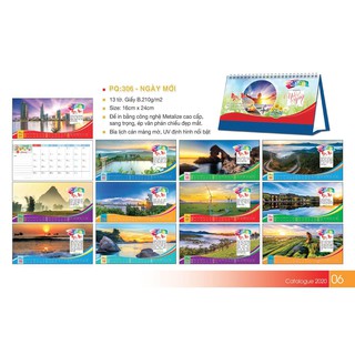 Lich để bàn 2020