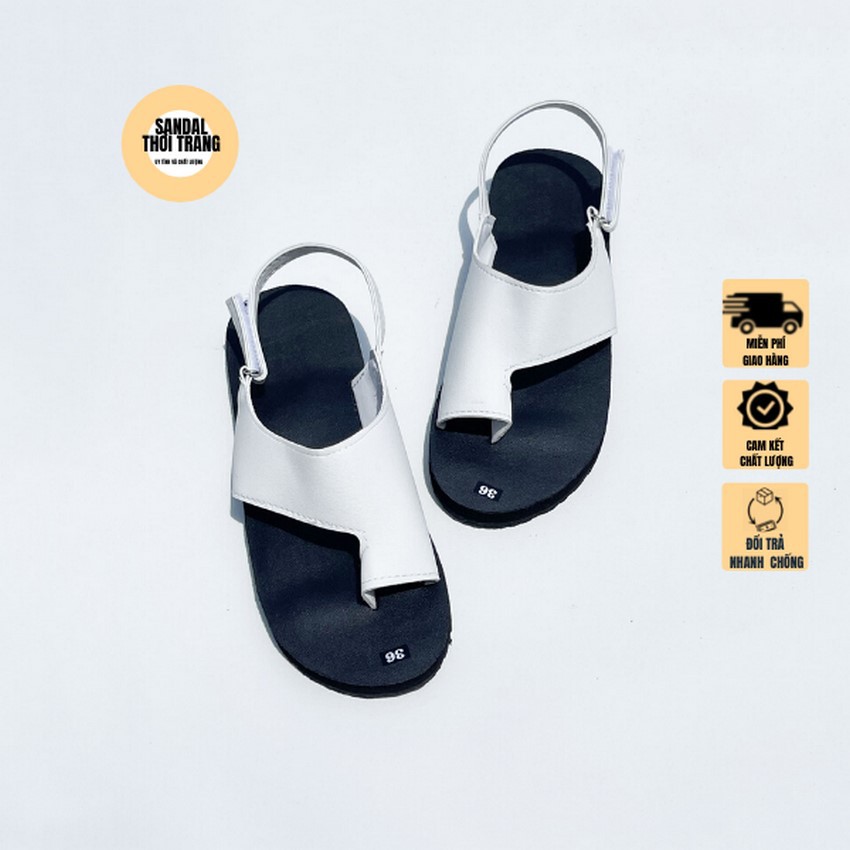 Dép quai hậu nữ nam. SANDALTHOITRANG Sandal nữ đi học xỏ ngón full size 30-44