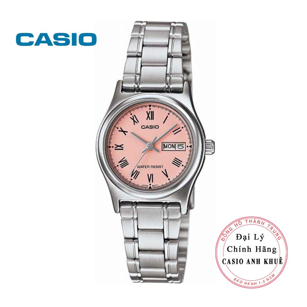 Đồng hồ nữ Casio LTP-V006D-4BUDFdây kim loại