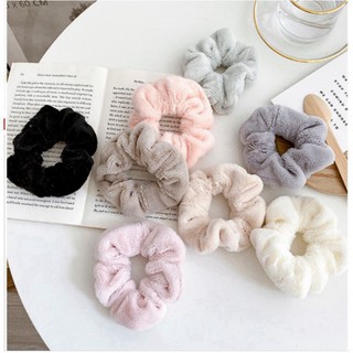 Dây buộc tóc scrunchies lông nhung siêu mềm kep.vn