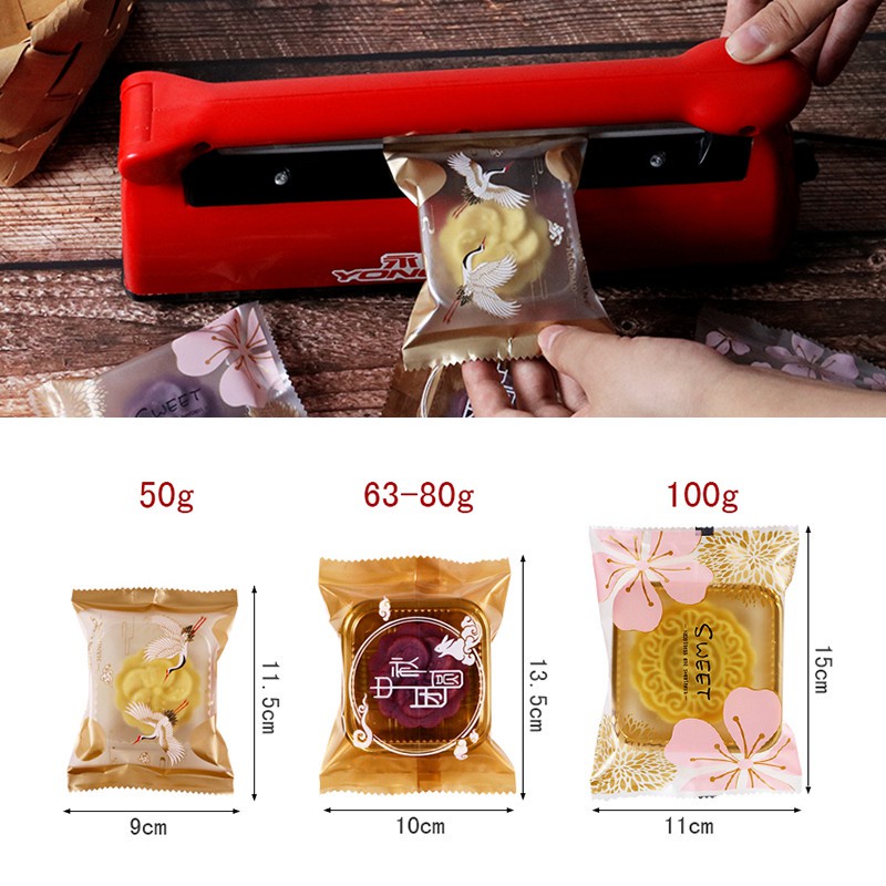 Set 10 túi đựng bánh trung thu 80g / 100g tiện dụng