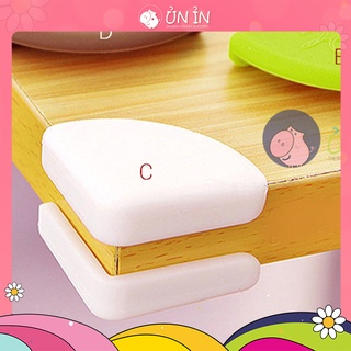 Bộ 4 miếng bọc góc bàn vuông bằng nhựa an toàn cho bé BC07