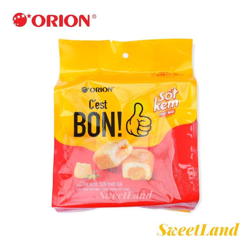 bịch Bánh ăn sáng sợi thịt gà C'est Bon Orion 85g (5 gói nhỏ)
