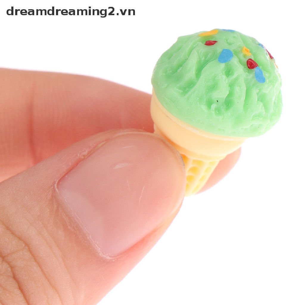 Bộ 5 Que Kem mini Nhiều Màu Sắc Dùng Trang Trí Nhà Cửa