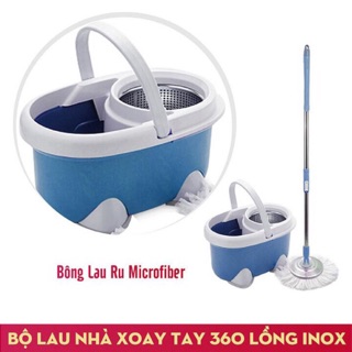 ( bán sỉ) bộ lau nhà 360 độ tự vắt hàng thái cao cấp ( tặng bông lau)