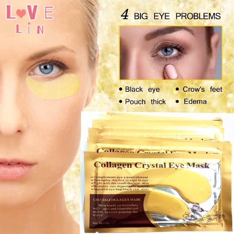 Mặt nạ mắt collagen vàng dưỡng ẩm làm mờ nếp nhăn hiệu quả