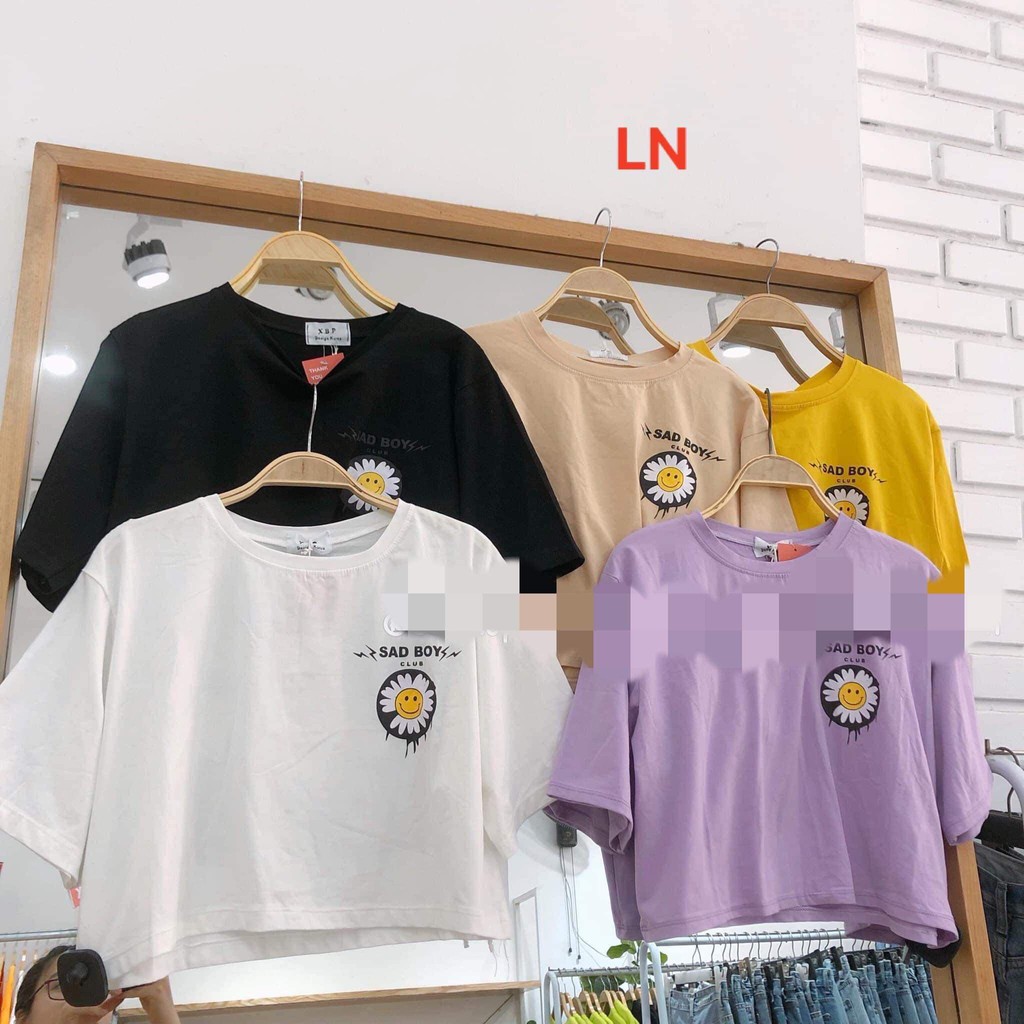 Áo croptop hoa SADBOY