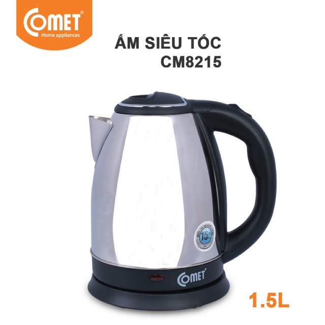 BÌNH ĐUN SIÊU TỐC HIỆU COMET CM8215 1.5 LÍT-HÀNG CHÍNH HÃNG (CÓ HỎA TỐC)