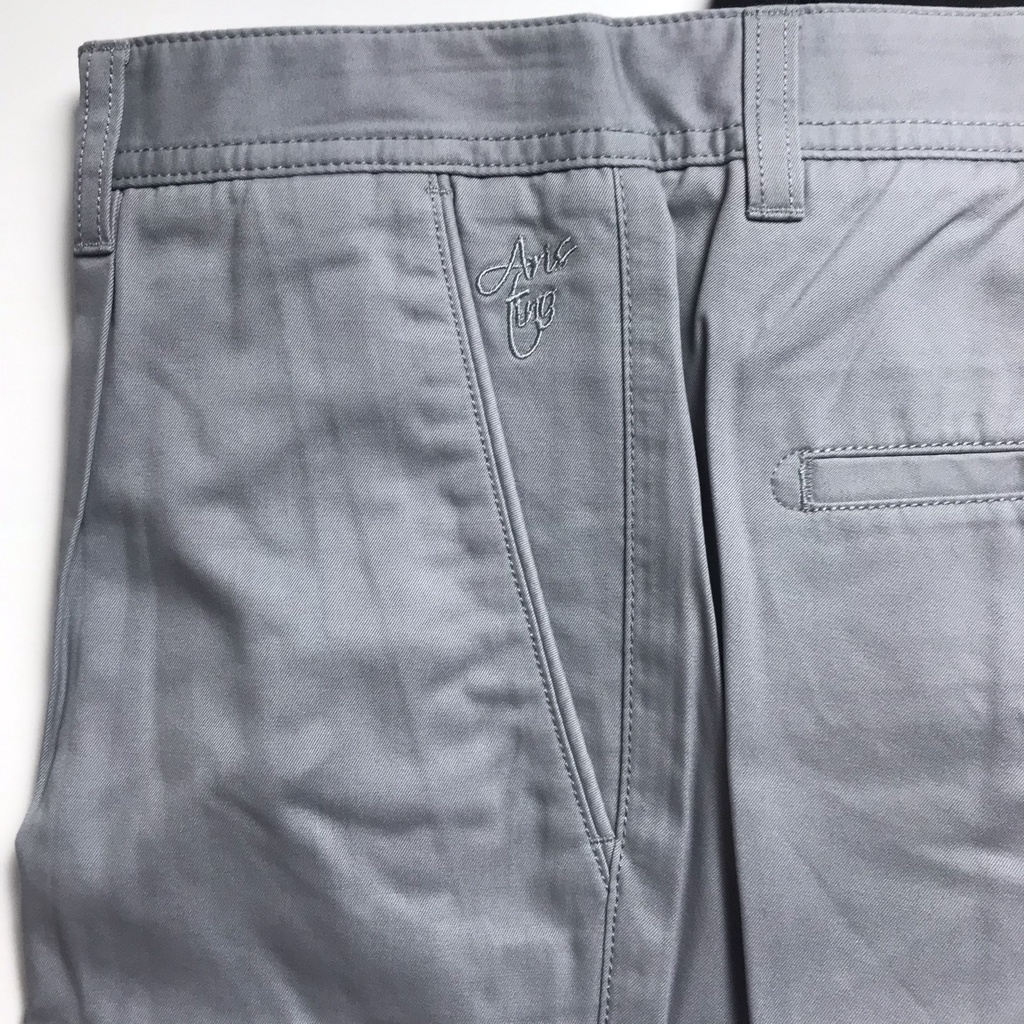 Quần kaki nam Aristino cotton dày dặn đứng dáng không nhăn from rộng  AKK02307