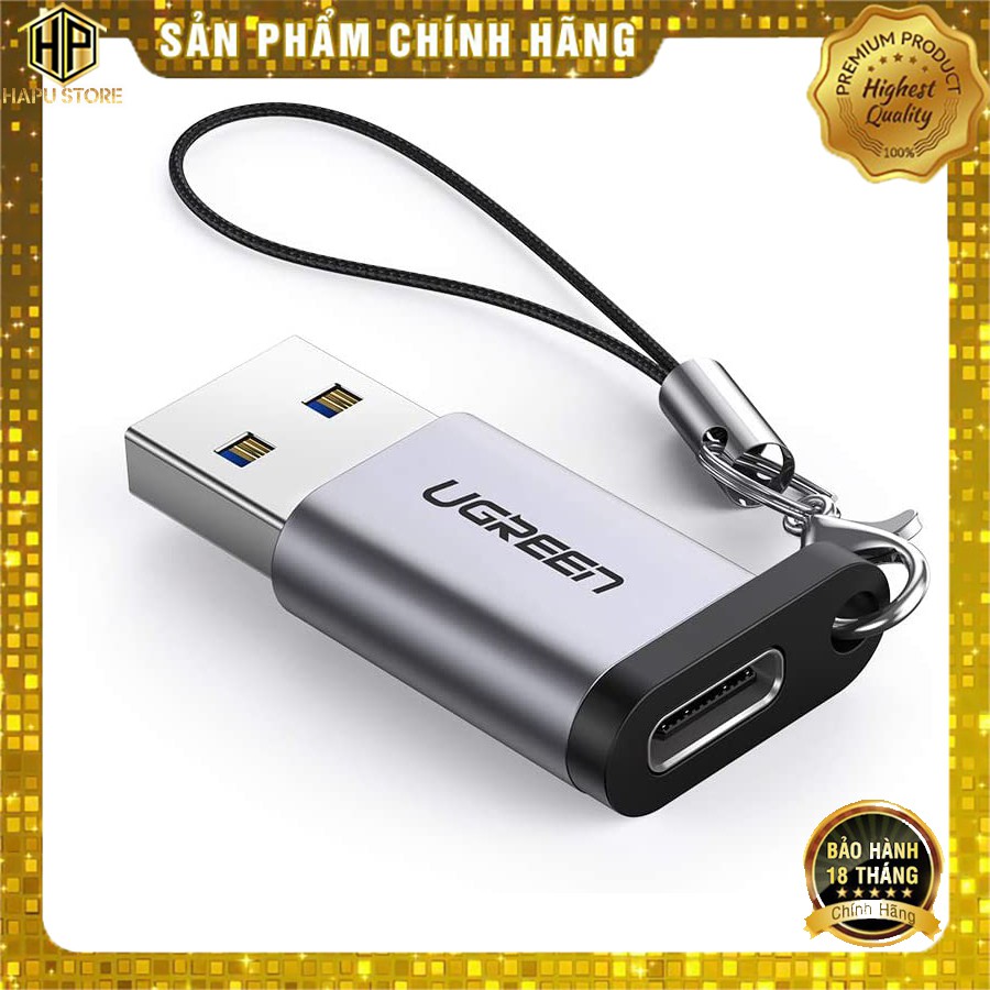 Đầu chuyển đổi USB 3.0 sang USB Type C Ugreen 50533 chính hãng - Hapustore | BigBuy360 - bigbuy360.vn