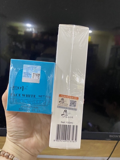 COMPO WHITE BODY + WHITE FACE HÀN QUỐC -