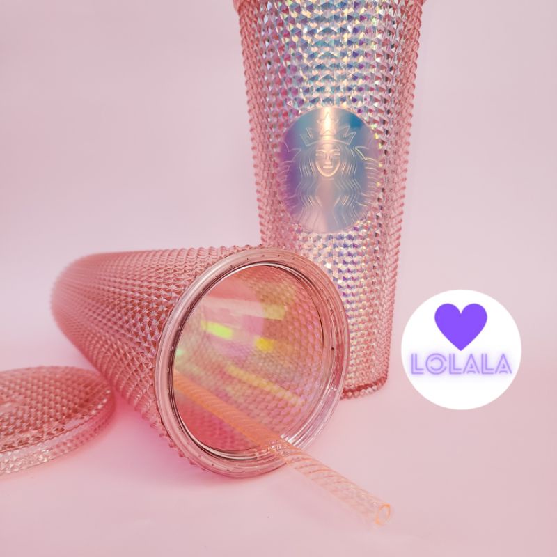 Ly Starbucks Twinkle Rose Gold 24oz 710ml