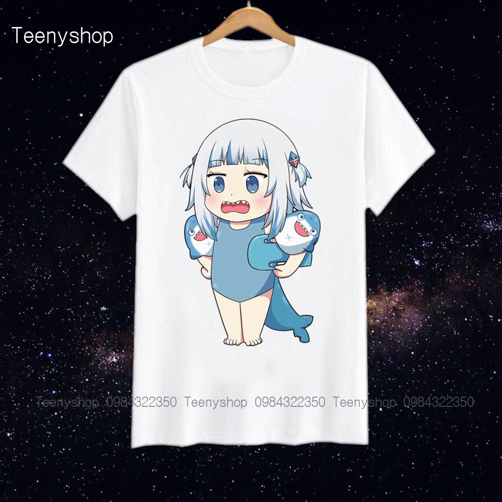 áo thun anime manga Gawr Gura Hololive nhiều mẫu
