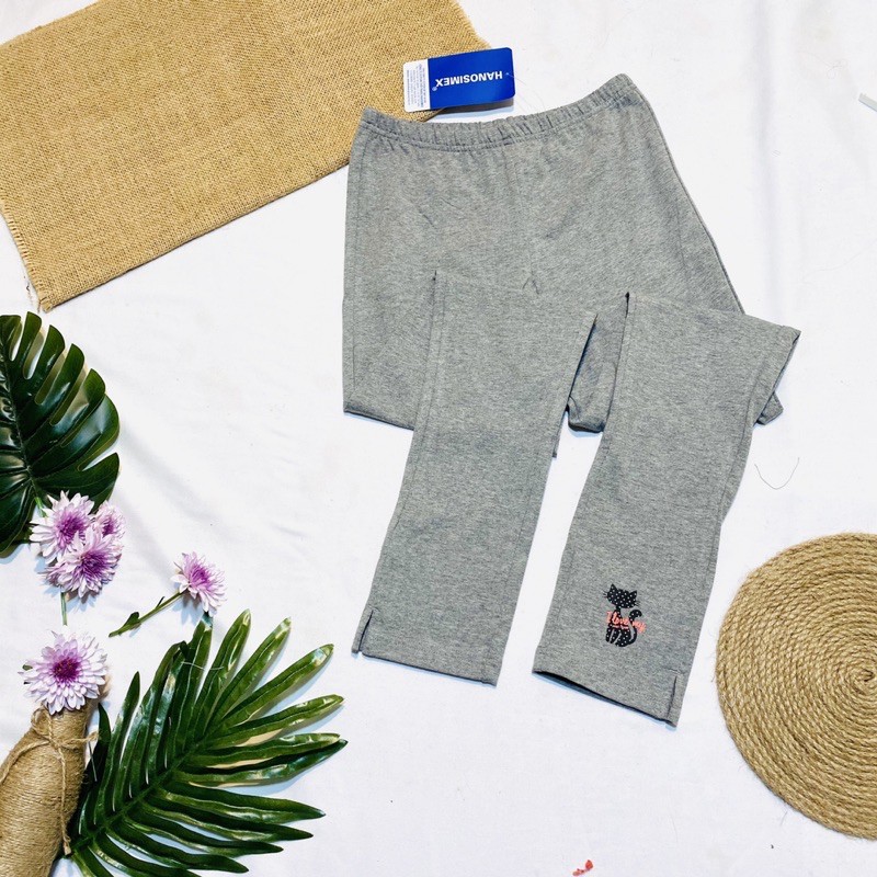 QUẦN LEGGING  BÉ GÁI, CHẤT COTTON CỦA HANOSIMEX